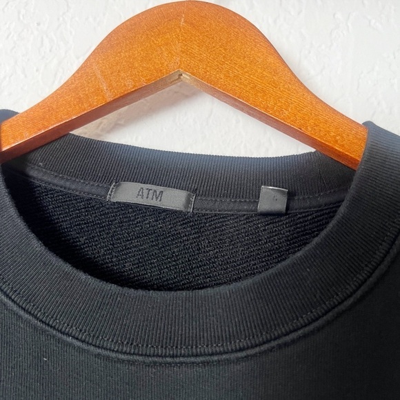 ATM Anthony Thomas Melillo Dip Dye Crewneck Sweater - Picture 6 of 9